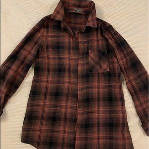 Tattoo plaid button down